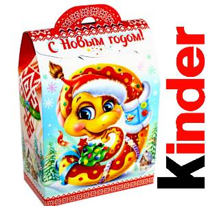 Детский подарок на Новый Год в жестяной упаковке весом 430 грамм по цене 1657 руб в Валдае