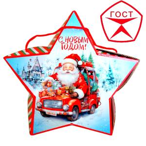 Детский подарок на Новый Год в жестяной упаковке весом 950 грамм по цене 1182 руб в Валдае